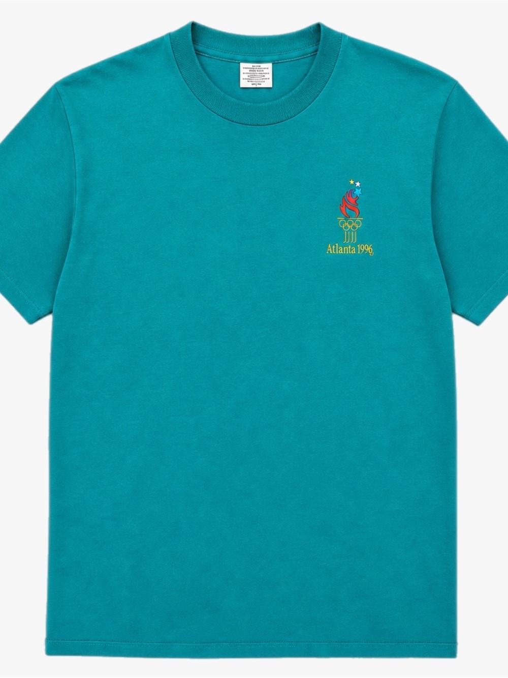 Vintage Atlanta Centennial Olympics 1996 Teal Embroidered Single Stitch Unisex
